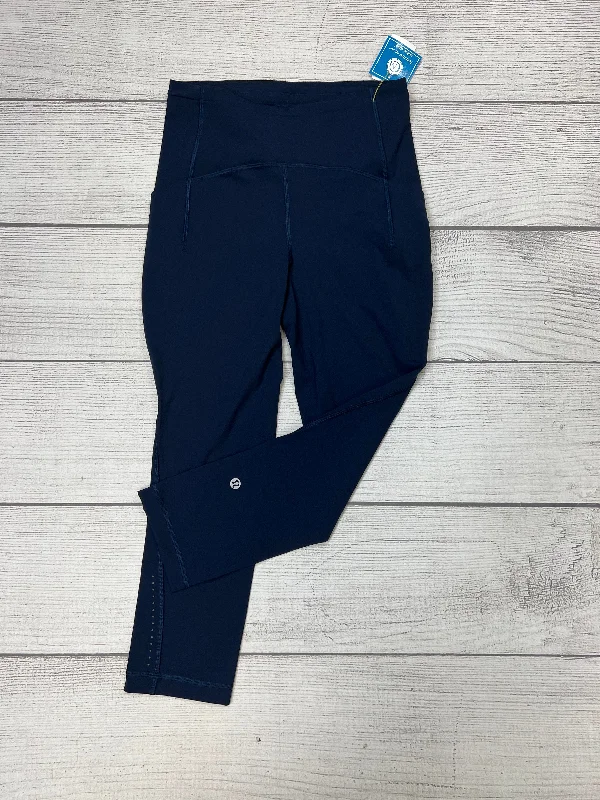 Navy Athletic Capris Lululemon, Size S