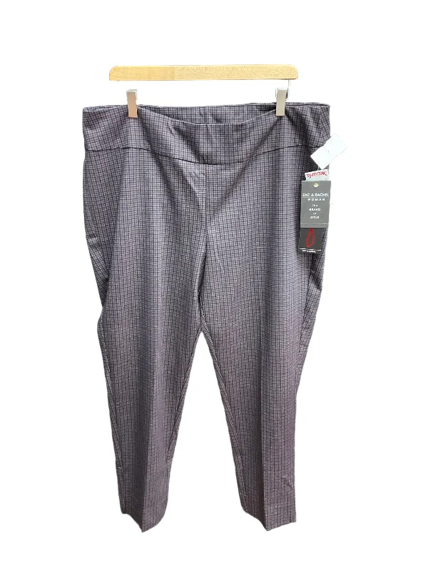 Plaid Pattern Pants Leggings Zac And Rachel, Size 2x