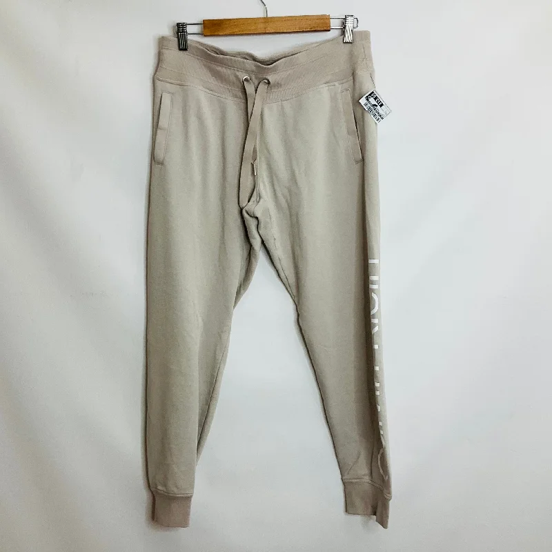 Tan Athletic Pants Calvin Klein Performance, Size L