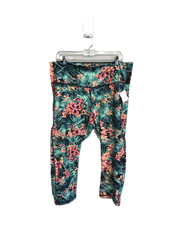 Tropical Print Athletic Capris By Old Navy, Size: 1x