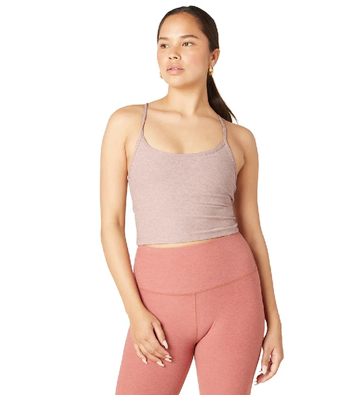 Beyond Yoga Spacedye Slim Racerback Cropped Tank Chai