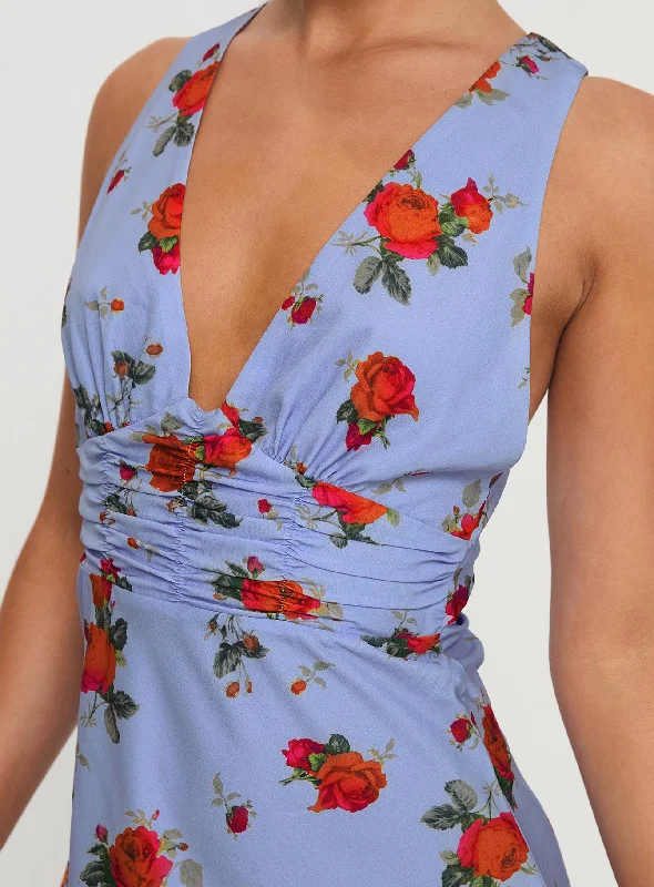 Connelly Mini Dress Blue Floral