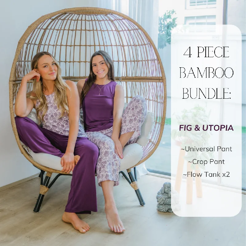 2024 - New 4 Piece Bamboo Bundle:  Fig + Utopia