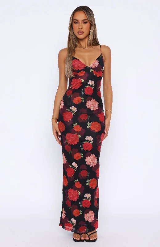 Don't Phone Me Maxi Dress Sunset Bloom