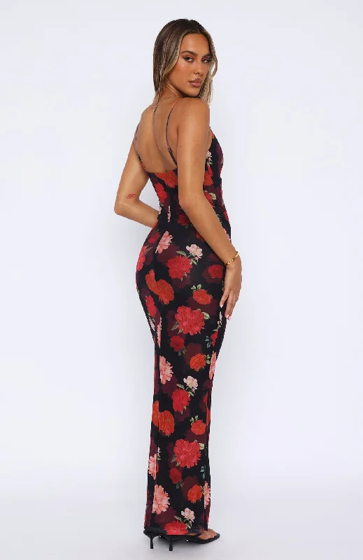 Don't Phone Me Maxi Dress Sunset Bloom