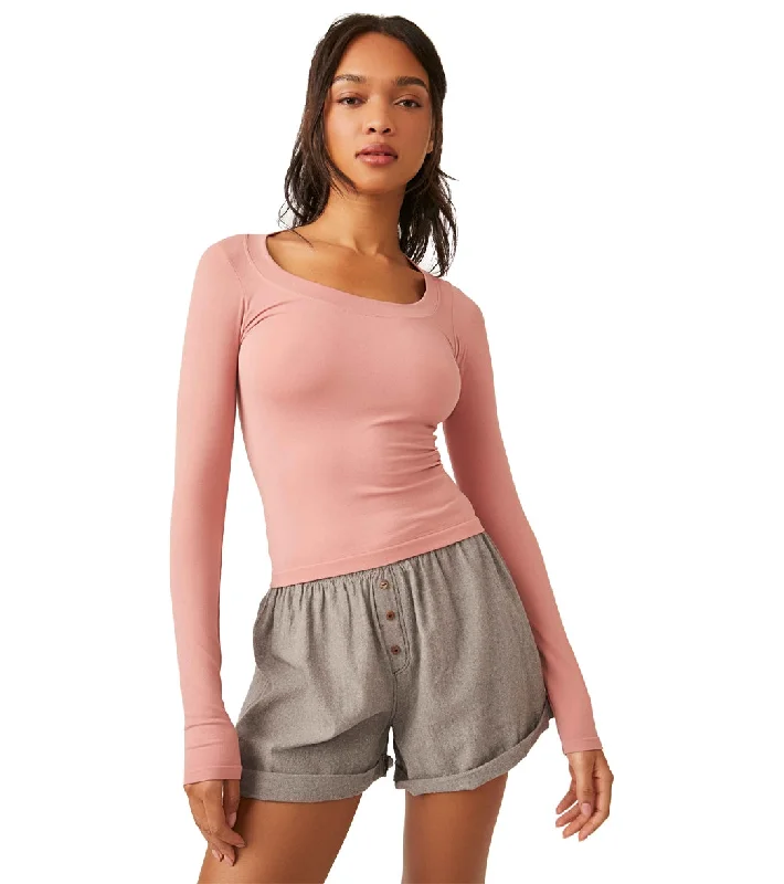 Free People Must Have Scoop Layering Top Rose