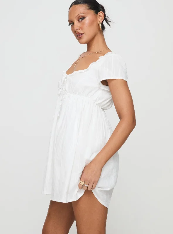 Monsterrat Mini Dress White