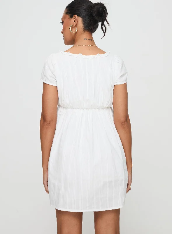 Monsterrat Mini Dress White