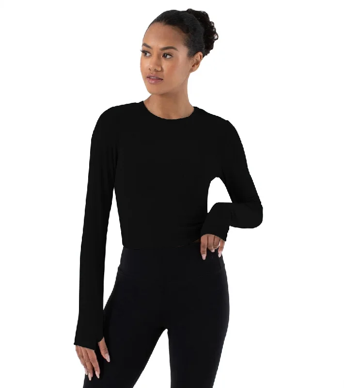 NUX Acacia Twist Back Long Sleeve Black