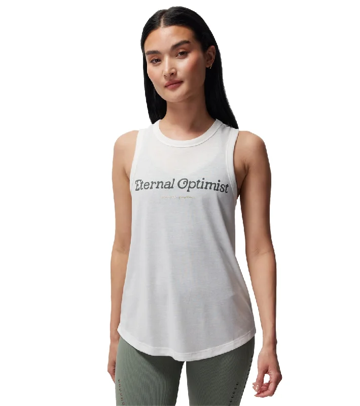 Spiritual Gangster Eternal Optimist Namaste Tank White