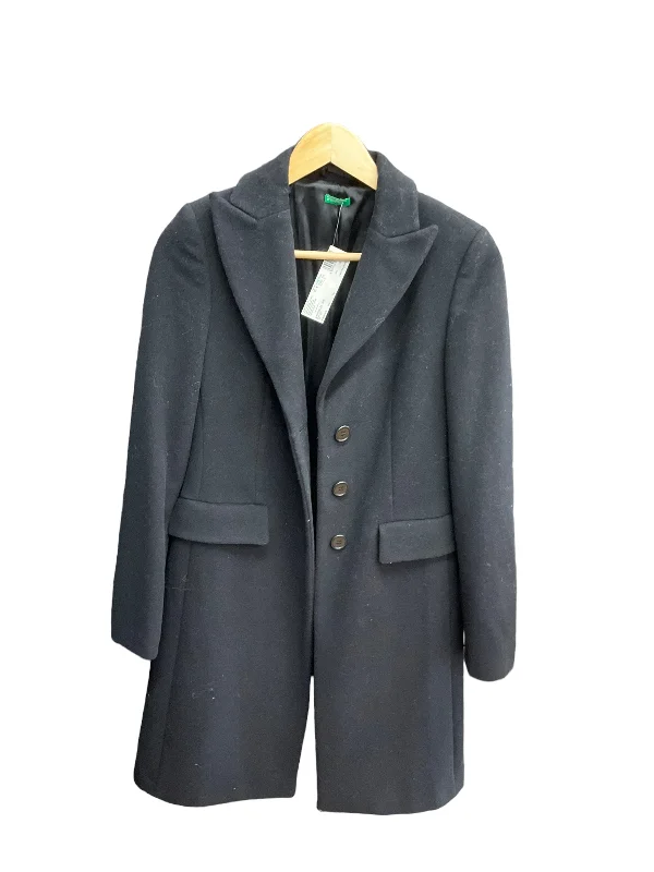 Black Coat Peacoat Benetton, Size S