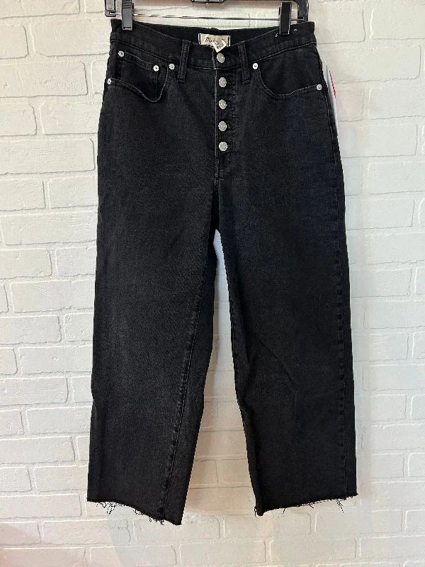 Black Denim Jeans Cropped Madewell, Size 4