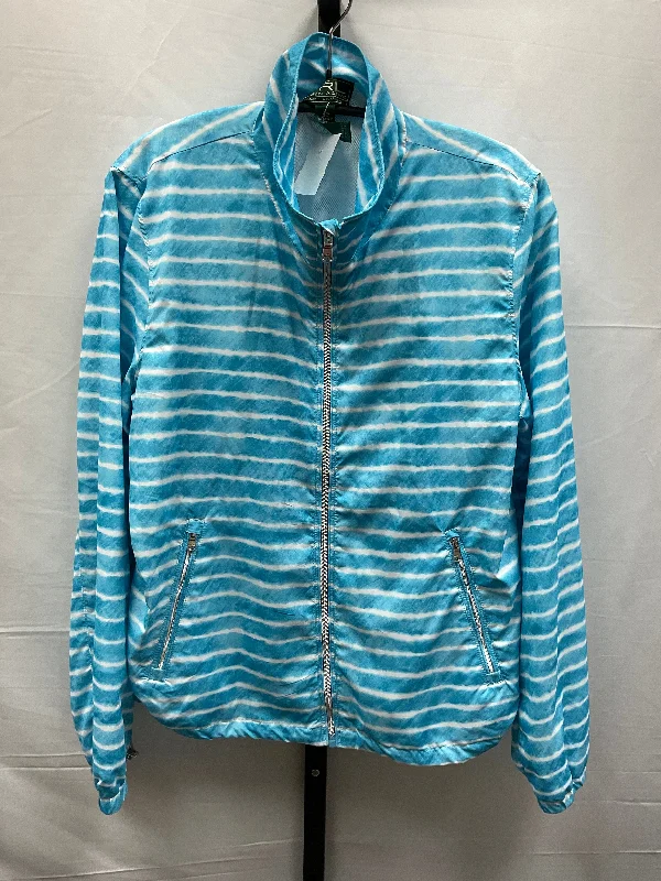 Blue Jacket Windbreaker Lauren By Ralph Lauren, Size L