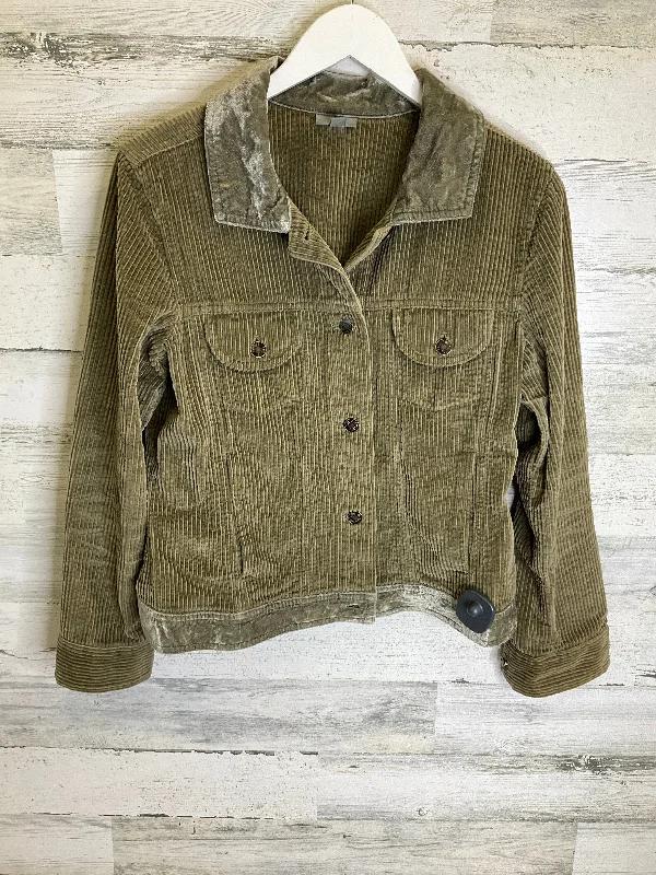 Green Jacket Faux Fur & Sherpa Clothes Mentor, Size S