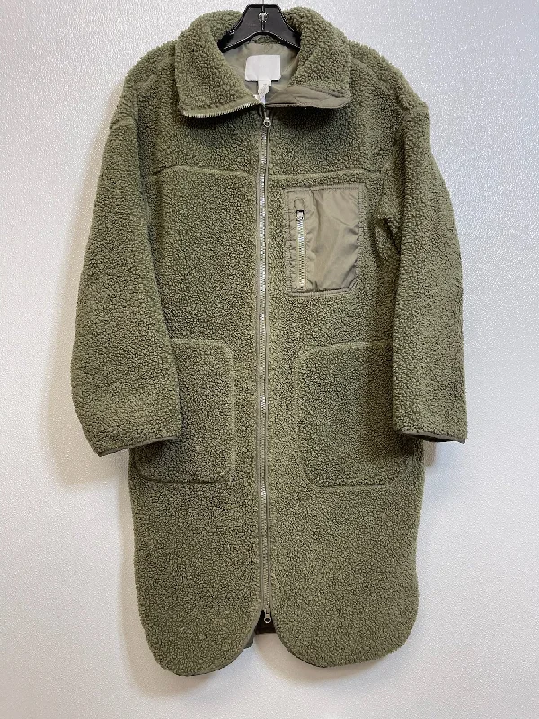 Green Jacket Faux Fur & Sherpa H&m, Size S