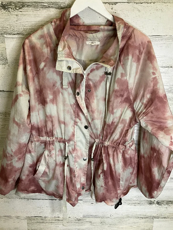 Pink & White Jacket Windbreaker Maurices, Size Xl