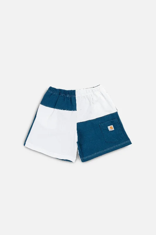 Unisex Rework Carhartt Patchwork Tee Shorts - M