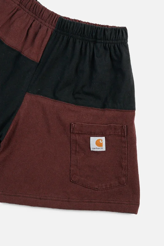 Unisex Rework Carhartt Patchwork Tee Shorts - XS, S, M, L, XL