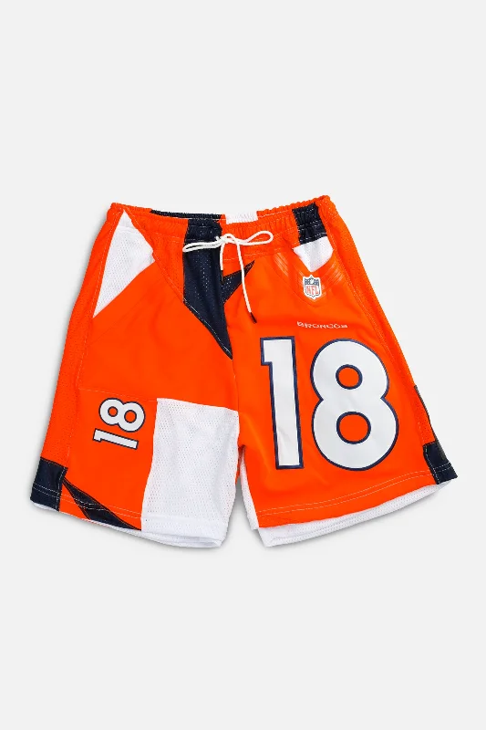 Unisex Rework Denver Broncos NFL Jersey Shorts - M