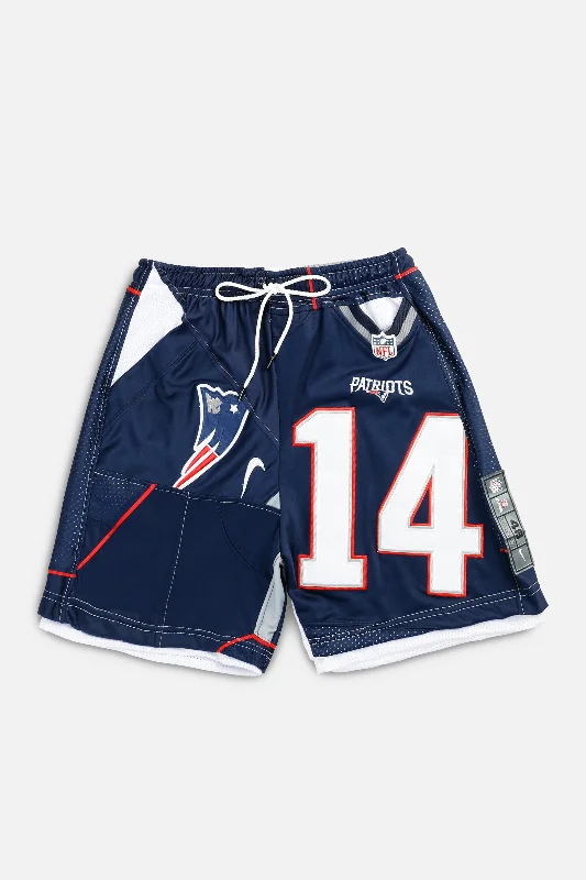 Unisex Rework New England Patriots NFL Jersey Shorts - S