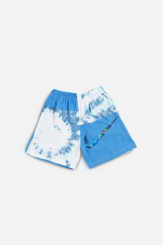 Unisex Rework Nike Patchwork Tee Shorts - XS