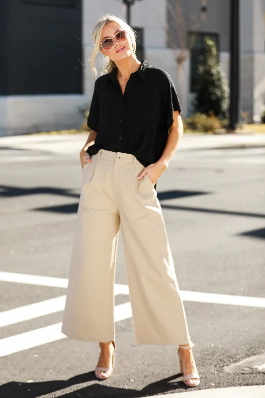 FINAL SALE - Confident Direction Wide Leg Pants