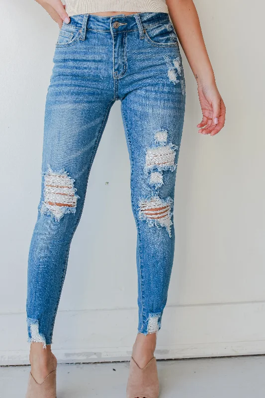 Finley Distressed Skinny Jeans