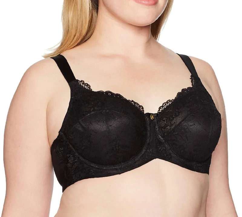 Everyday Glamour Unlined Bra In Black