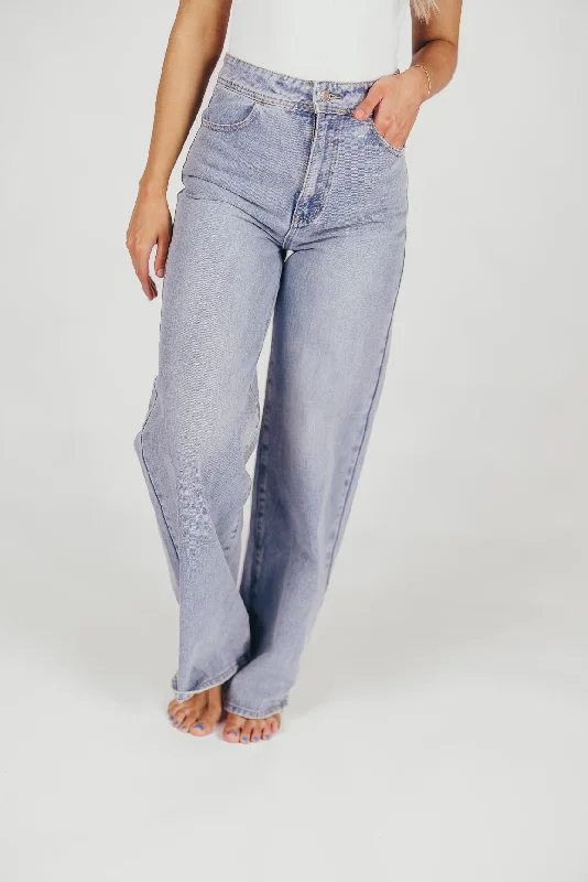 Nonchalant Wide Leg Pants in Denim