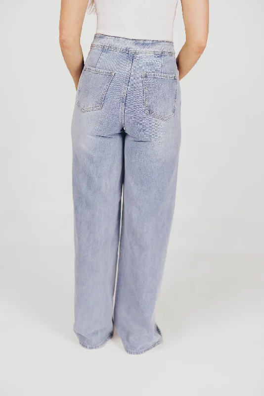 Nonchalant Wide Leg Pants in Denim