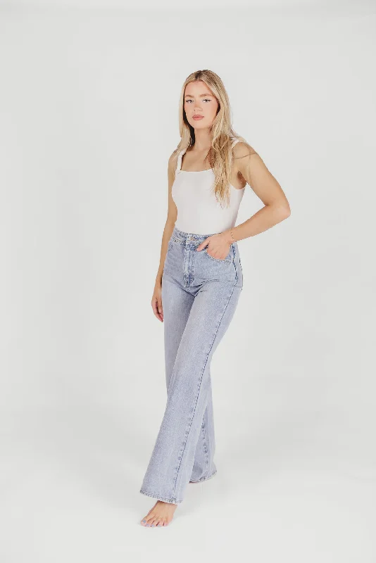 Nonchalant Wide Leg Pants in Denim