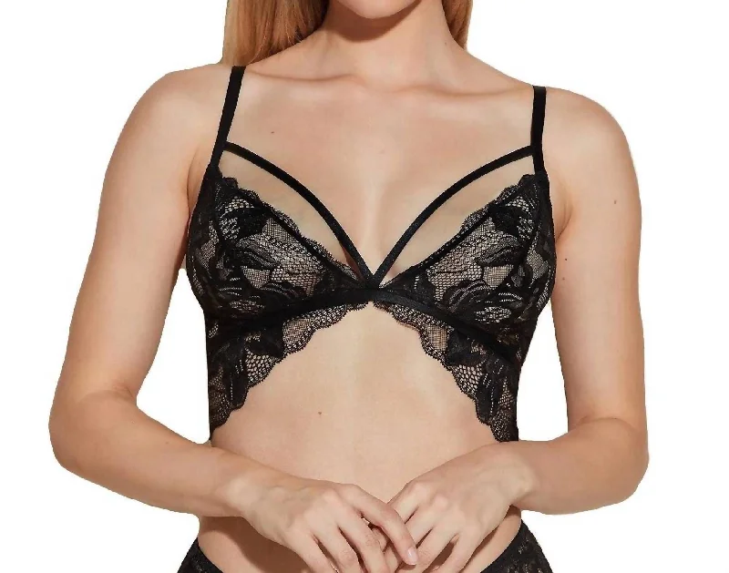 Paradiso Triangle Bralette Parad1301 In Black