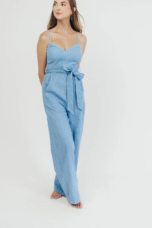 Jessica Denim Jumpsuit in Light Denim