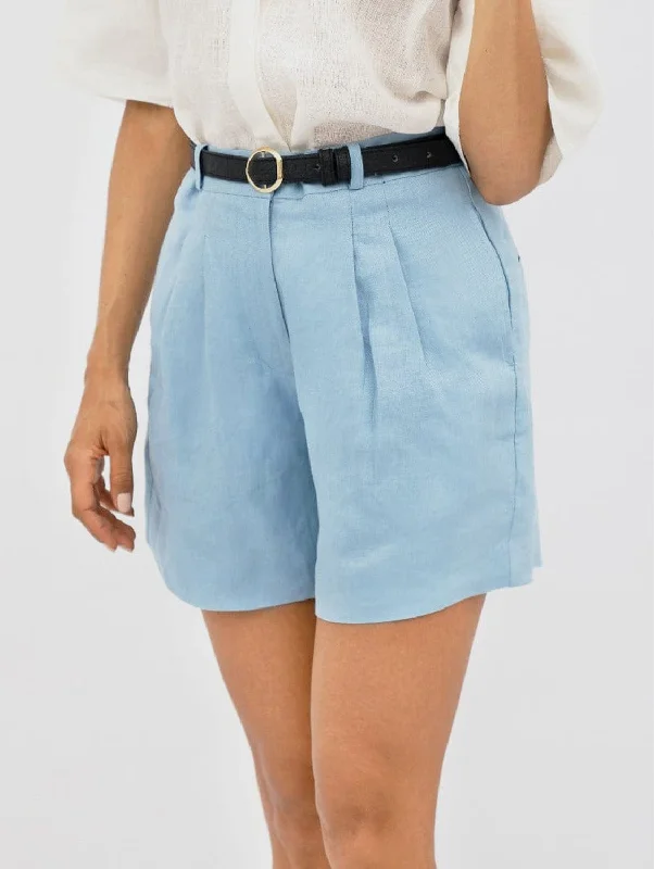 French Riviera Linen Mom Shorts | Summer House