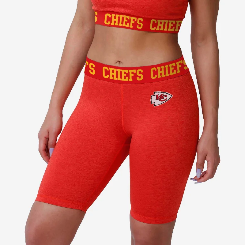 Kansas City Chiefs Womens Team Color Static Bike Shorts