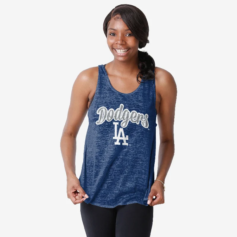 Los Angeles Dodgers Womens Burn Out Sleeveless Top