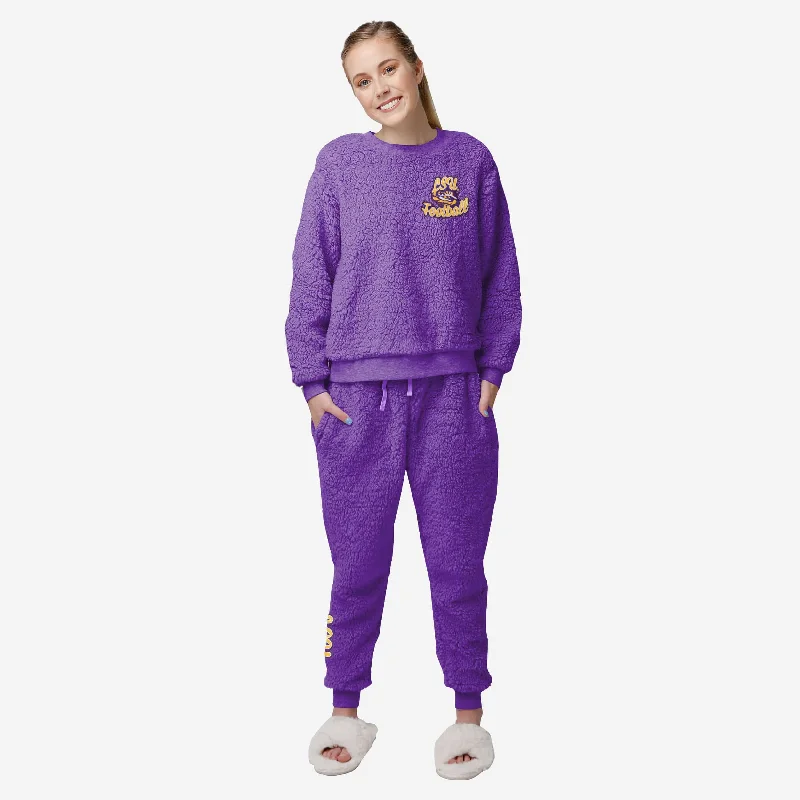 LSU Tigers Womens Sherpa Lounge Set