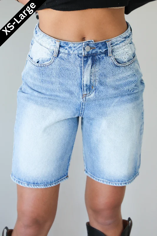 Mallory High Waisted Denim Shorts