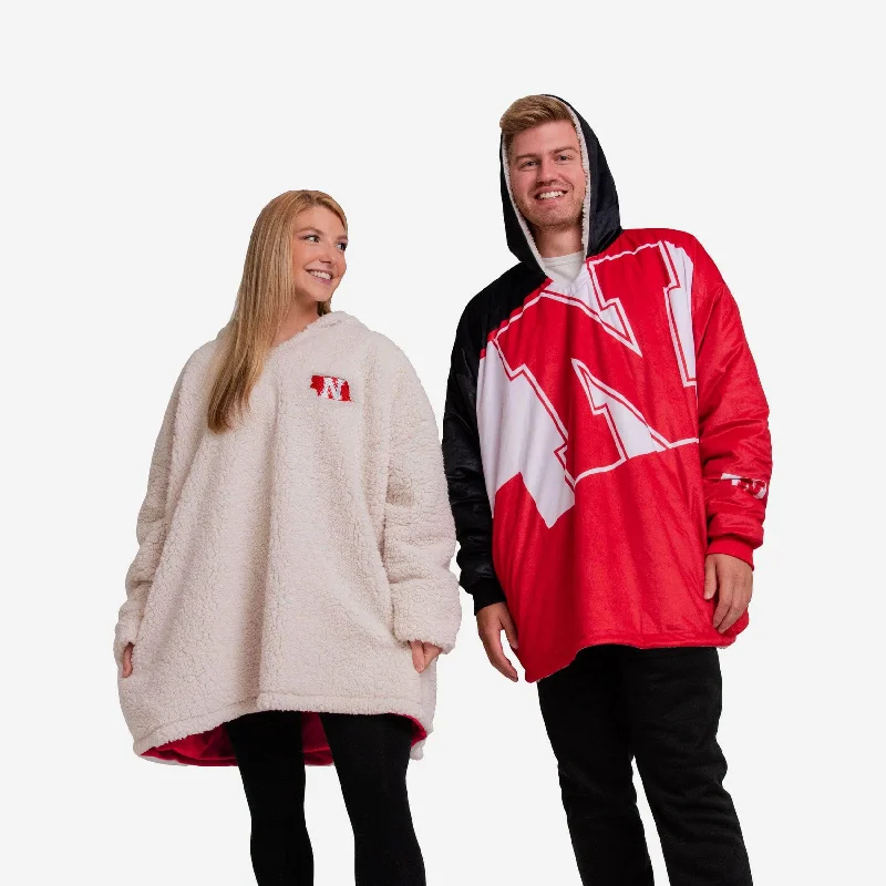 Nebraska Cornhuskers Reversible Colorblock Hoodeez