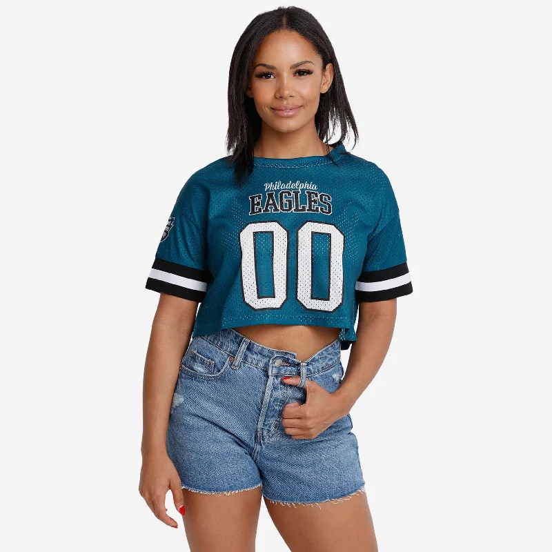 Philadelphia Eagles Womens Gameday Mesh Crop Top