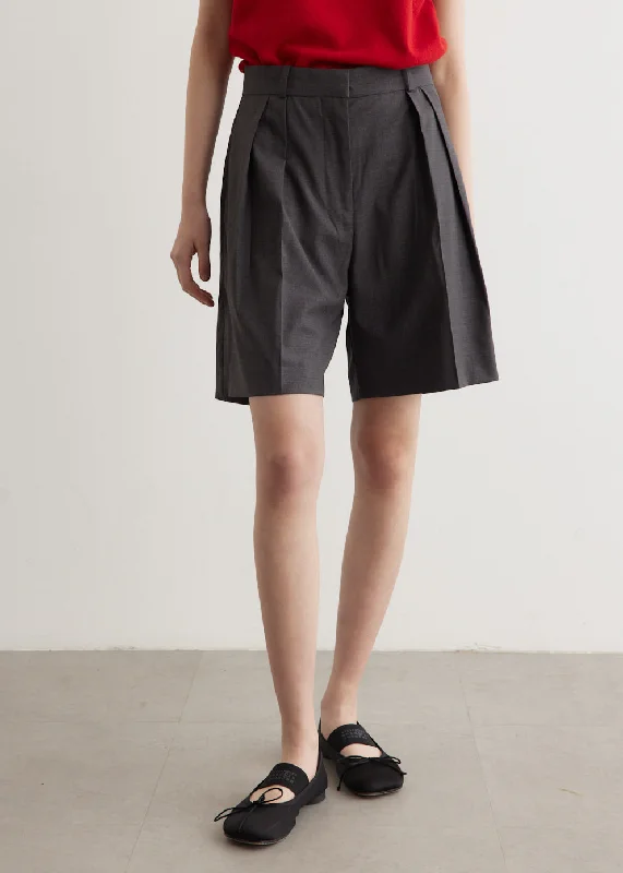 Tailored Wide Leg Shorts