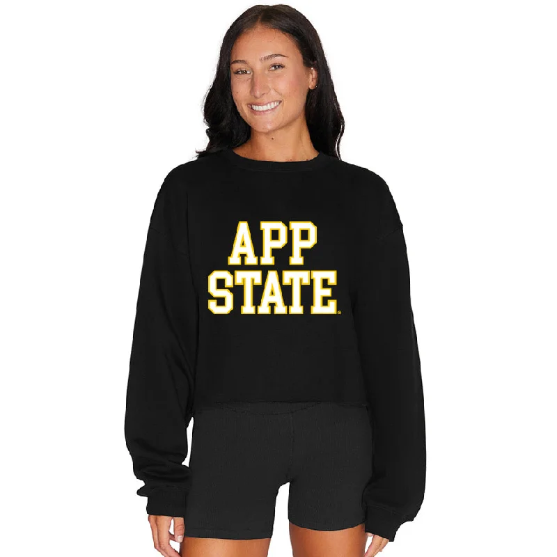 App State Black Crewneck