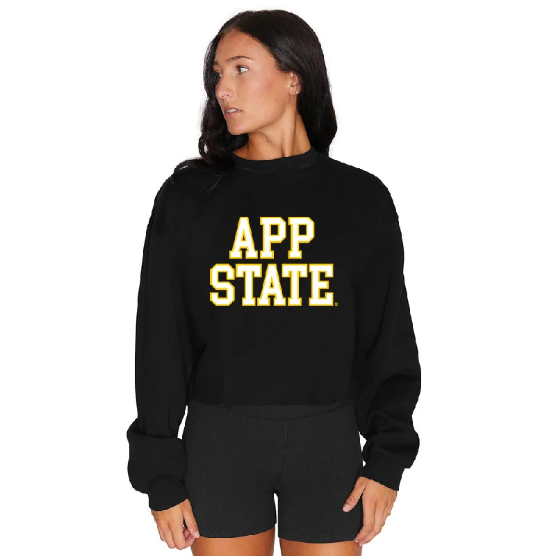 App State Black Crewneck