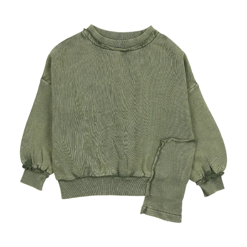 Farren & Me Washed edge Washed Khaki Sweatshirt