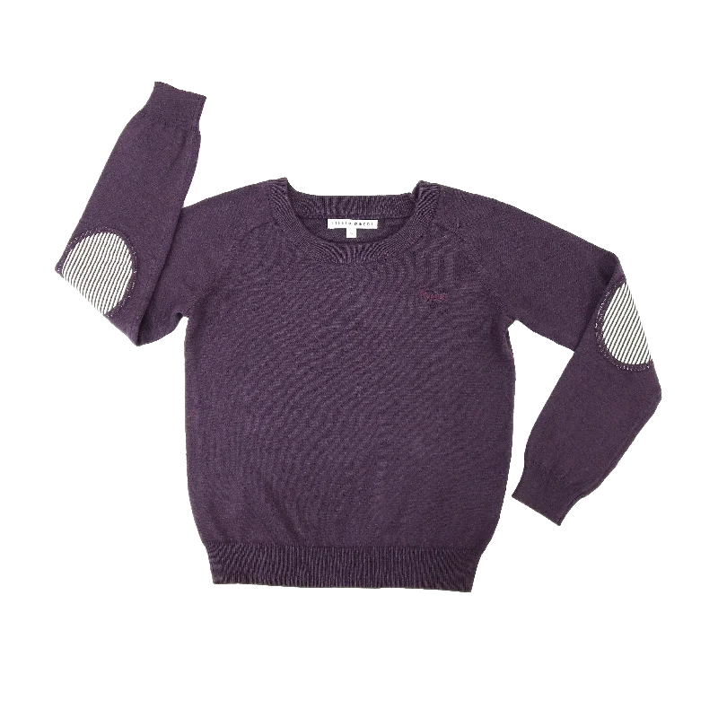 Little Parni Boys Knit Plum Sweater