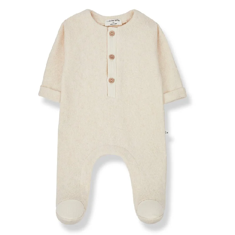 One More In The Family Gaetan Ecru Jumpsuit W/Feet