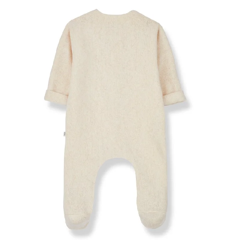 One More In The Family Gaetan Ecru Jumpsuit W/Feet