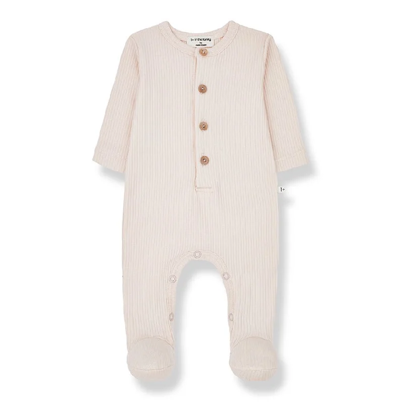 One More In The Family Nino Blush Jumpsuit W/Feet