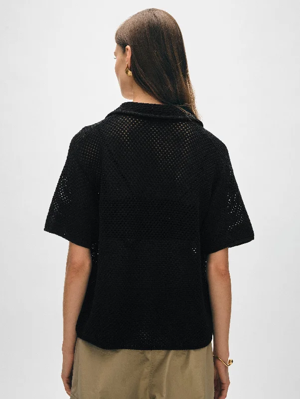 Cotton Mesh Shirt