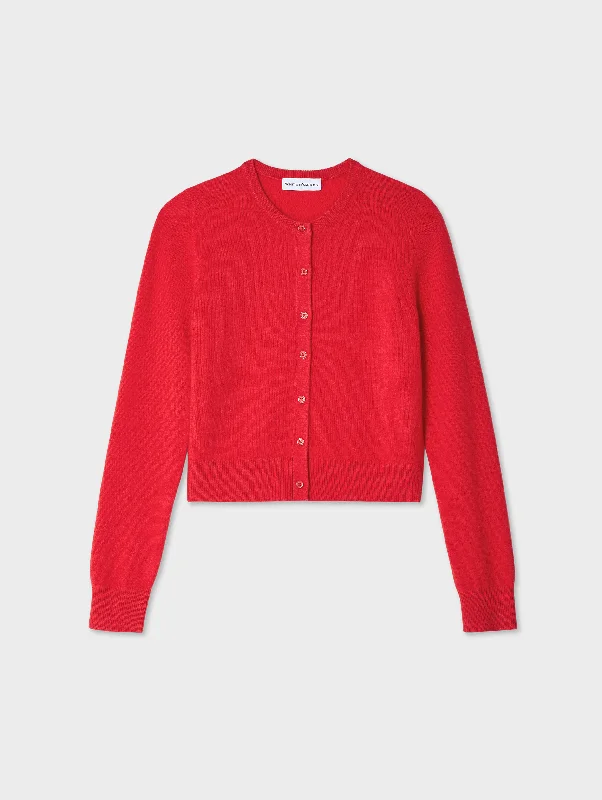 Cashmere Crewneck Cardigan